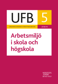 bokomslag UFB 5 Arbetsmiljö i skola och högskola 2018/19