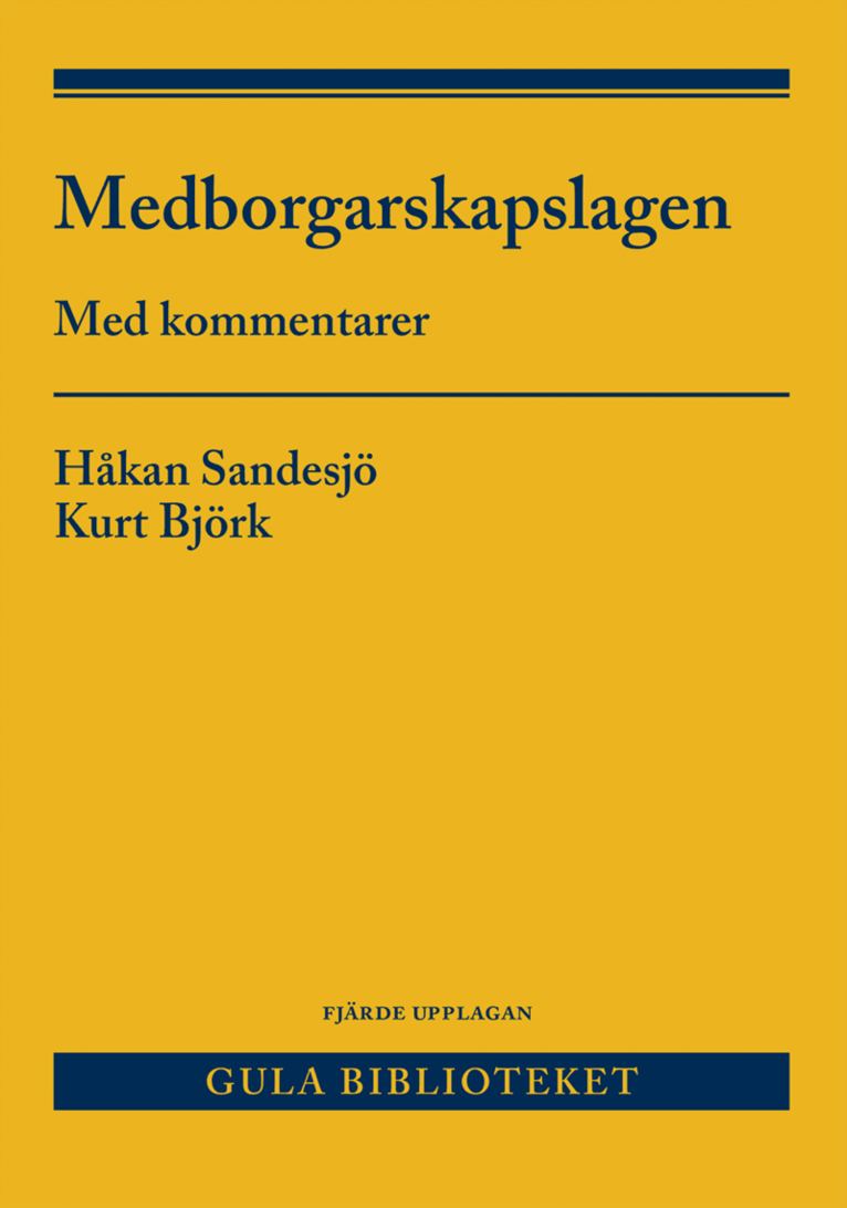 Medborgarskapslagen : med kommentarer 1