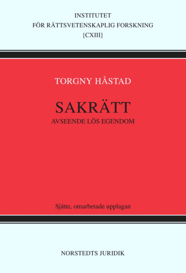 bokomslag Sakrätt avseende lös egendom