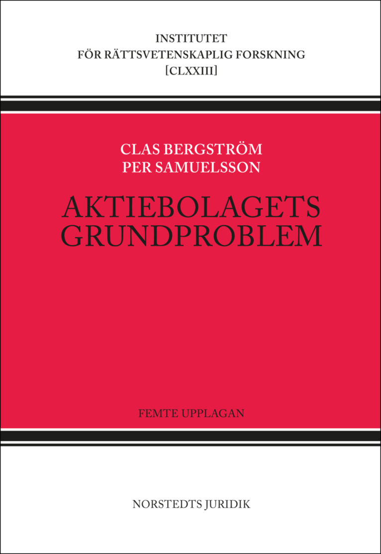 Clas Bergström, Per Samuelsson - Aktiebolagets grundproblem, Häftad