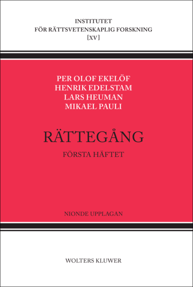 Per Olof Ekelöf, Henrik Edelstam, Lars Heuman, Mikael Pauli - Rättegång. Första häftet, Häftad