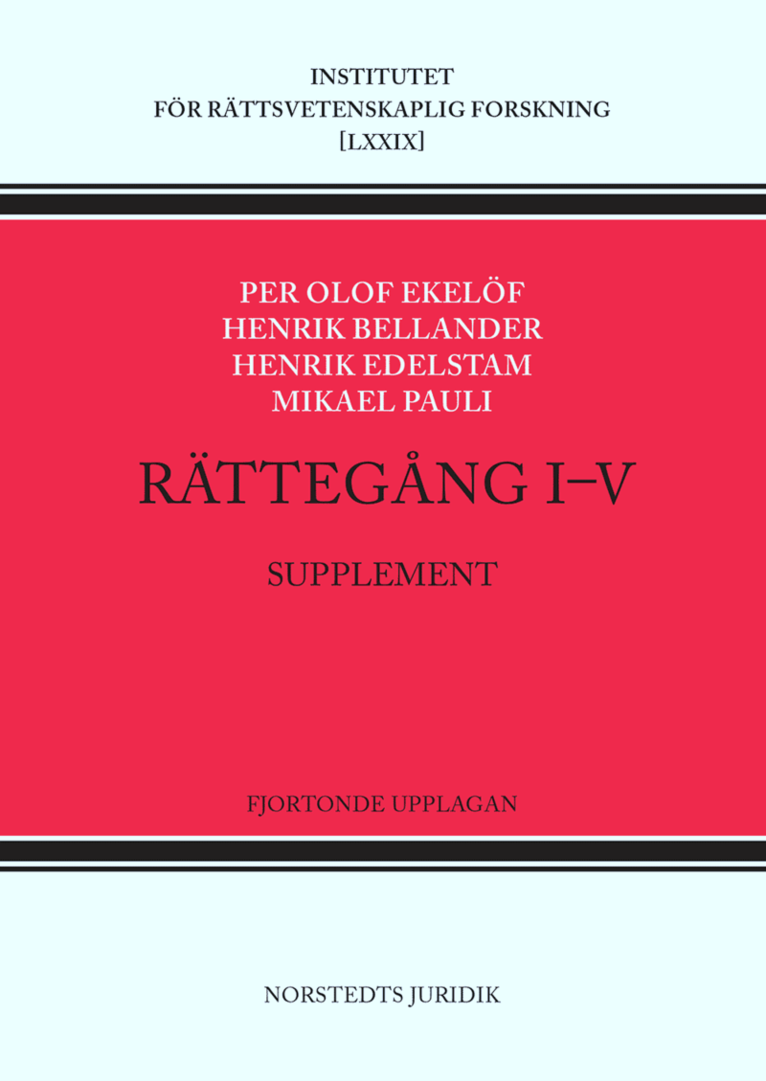 Rättegång I-V. Supplement