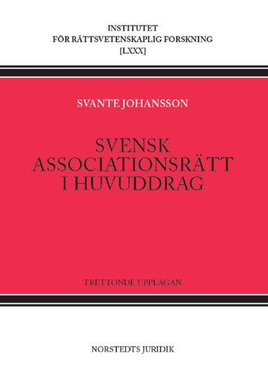 Svante Johansson - Svensk associationsrätt i huvuddrag, Häftad