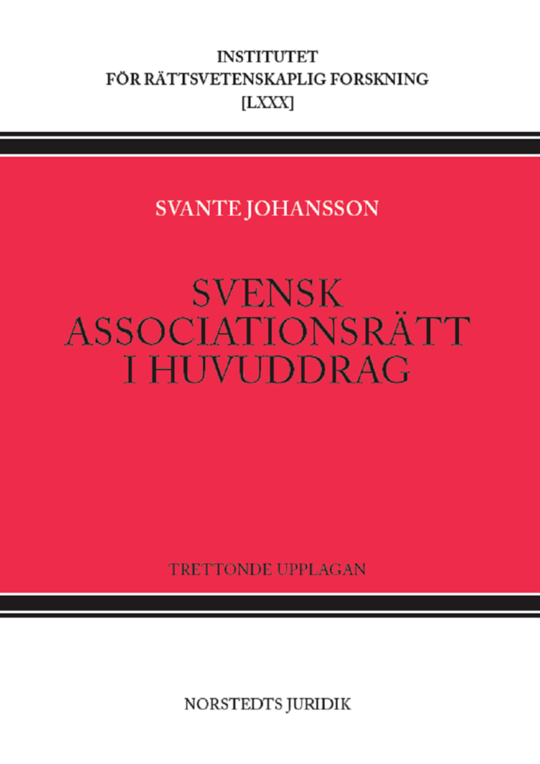 Svensk associationsrätt i huvuddrag 1