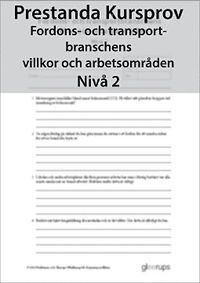 bokomslag Prestanda Kursprov Fordon- och transport. nivå 2, 8-pack
