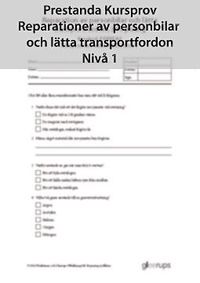 bokomslag Prestanda Kursprov Rep av personbil, nivå 1, 8-pack