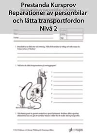 bokomslag Prestanda Kursprov Rep av personbil, nivå 2, 8-pack