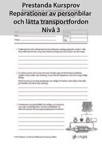 bokomslag Prestanda Kursprov Rep av personbil, nivå 3, 8-pack