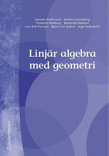 bokomslag Linjär algebra med geometri