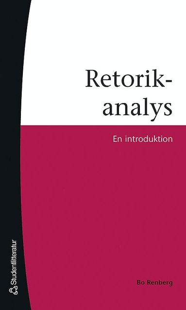 Bo Renberg - Retorikanalys, Häftad