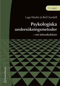 bokomslag Psykologiska undersökningsmetoder - - en introduktion