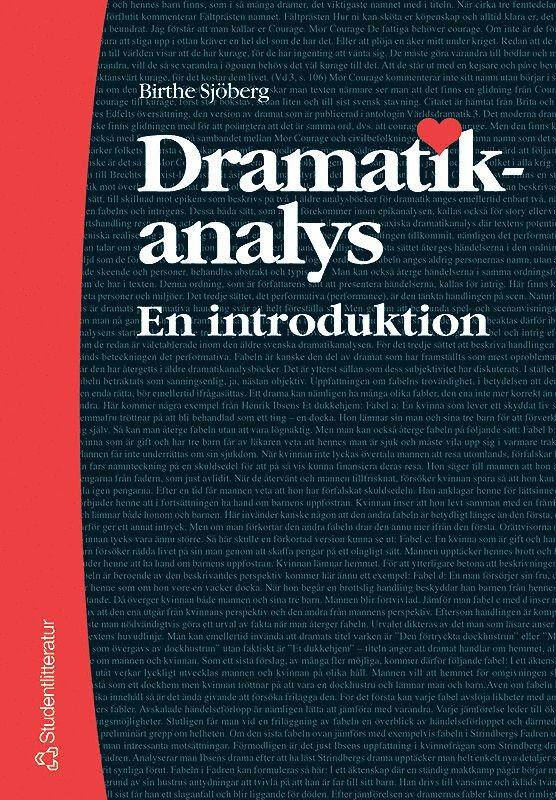 Dramatikanalys : en introduktion 1