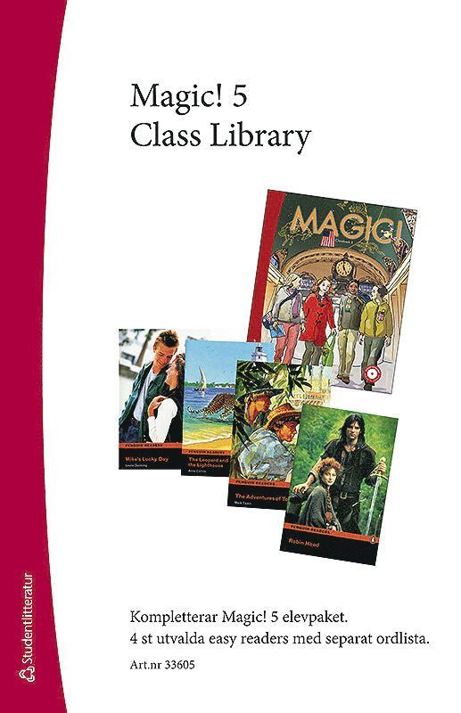 Magic! 5 Class Library - Easy Readers (4 st) med ordlista 1