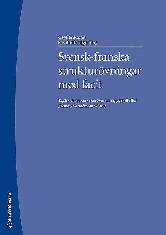 Svensk-franska strukturövningar med facit 1
