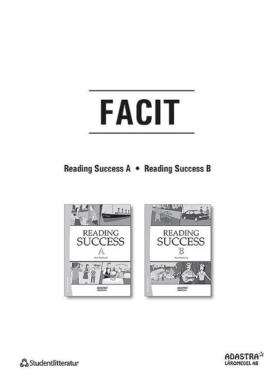 Reading Success Facit A-B 1