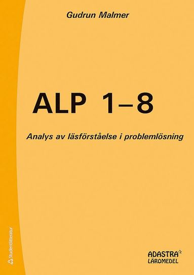 bokomslag ALP 1 - 8 - Analys av läsförståelse i problemlösning