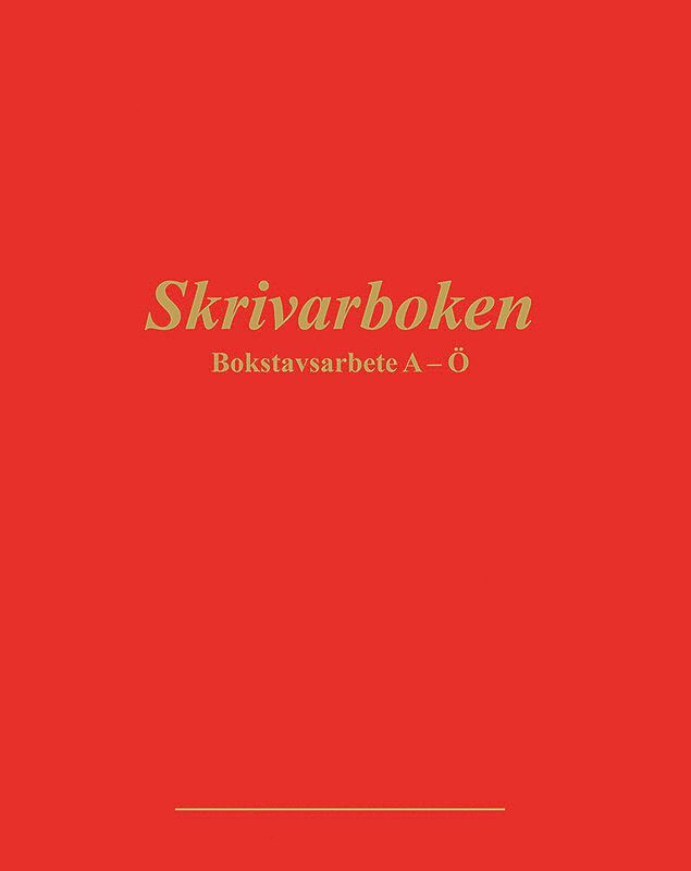 Görel Hydén - Skrivarboken - Bokstavsarbete A-Ö, Kartonnage