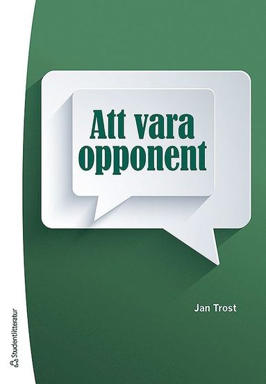 bokomslag Att vara opponent