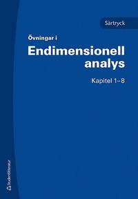 bokomslag Övningar i endimensionell analys : särtryck kap. 1-8