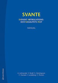 bokomslag Svante Manual