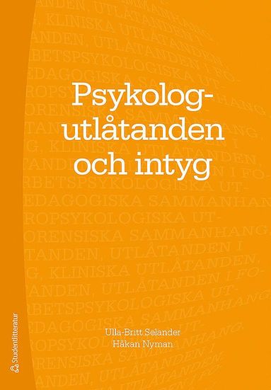 bokomslag Psykologutlåtanden och intyg