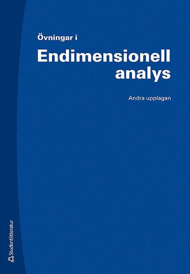 bokomslag Övningar i Endimensionell analys