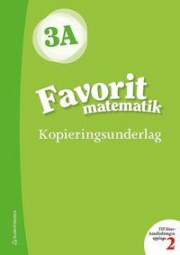 bokomslag Favorit matematik 3A Kopieringsunderlag