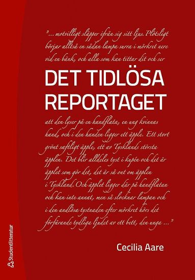 Cecilia Aare - Det tidlösa reportaget, Häftad