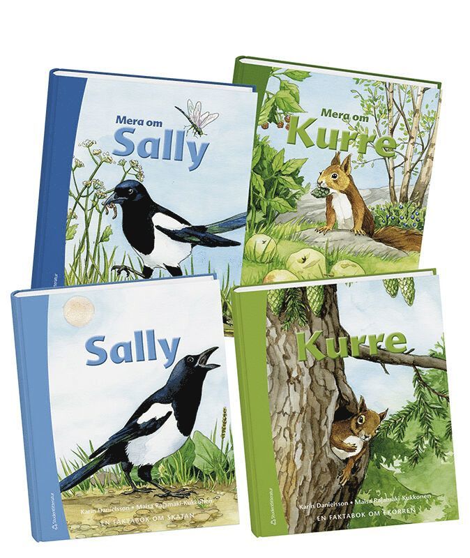 Sally och Kurre, fyra olika böcker 1