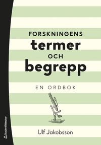 bokomslag Forskningens termer och begrepp : en ordbok