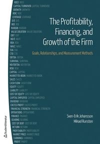 bokomslag The profitability, financing and growth of the firm : goals, relationships, and measurement methods