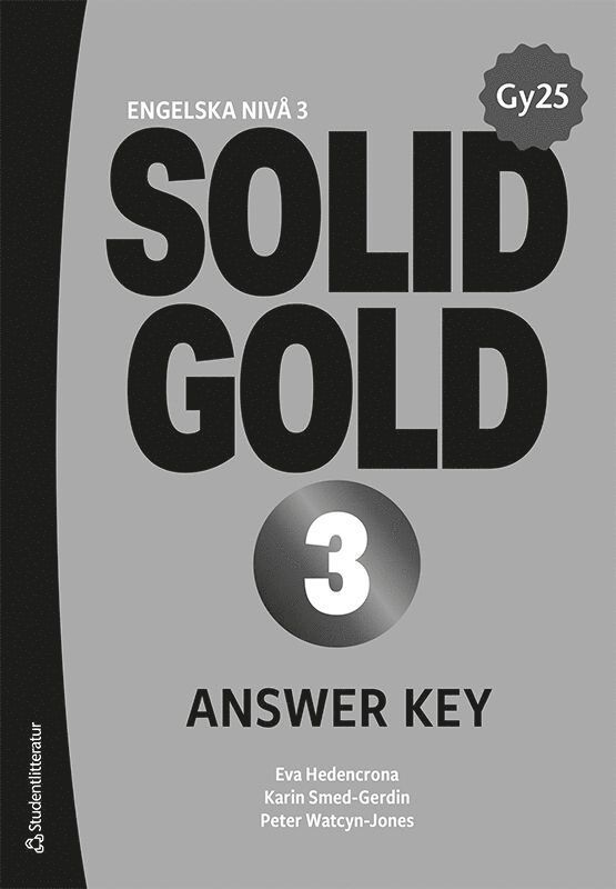 Solid Gold 3 Answer Key 1