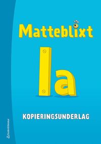 bokomslag Matteblixt 1a Kopieringsunderlag