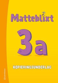 bokomslag Matteblixt 3a Kopieringsunderlag