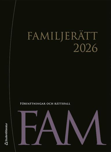 Familjerätt 2026 - Författningar och rättsfall, Häftad