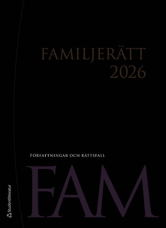 Familjerätt 2026 - Författningar och rättsfall