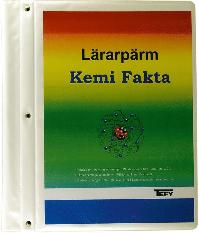 Bertil Karpsten, Jan Axelsson, Bo Paulsson, Bo Nilsson - Kemi fakta Lärarpärm, Kartonnage