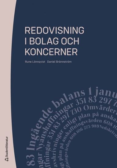 Rune Lönnqvist, Daniel Brännström - Redovisning i bolag och koncerner, Häftad