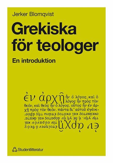 bokomslag Grekiska för teologer - En introduktion