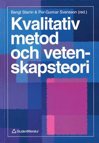 bokomslag Kvalitativ metod och vetenskapsteori