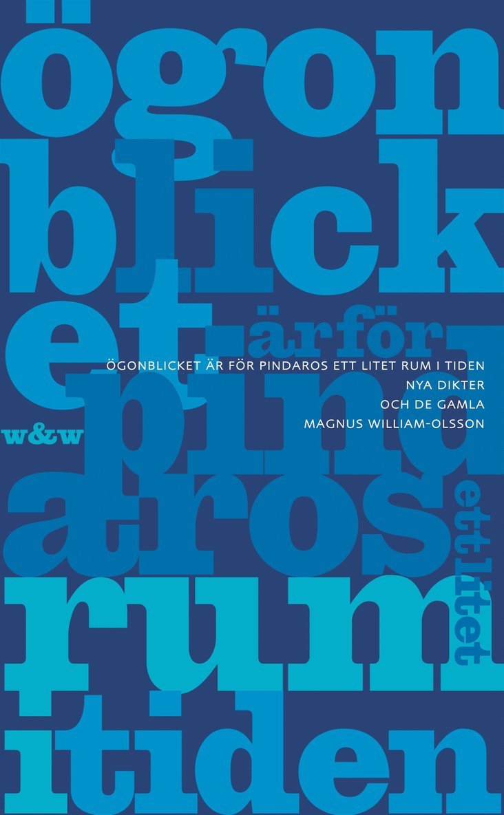 Ögonblicket är för Pindaros ett litet rum i tiden : nya dikter och de gamla