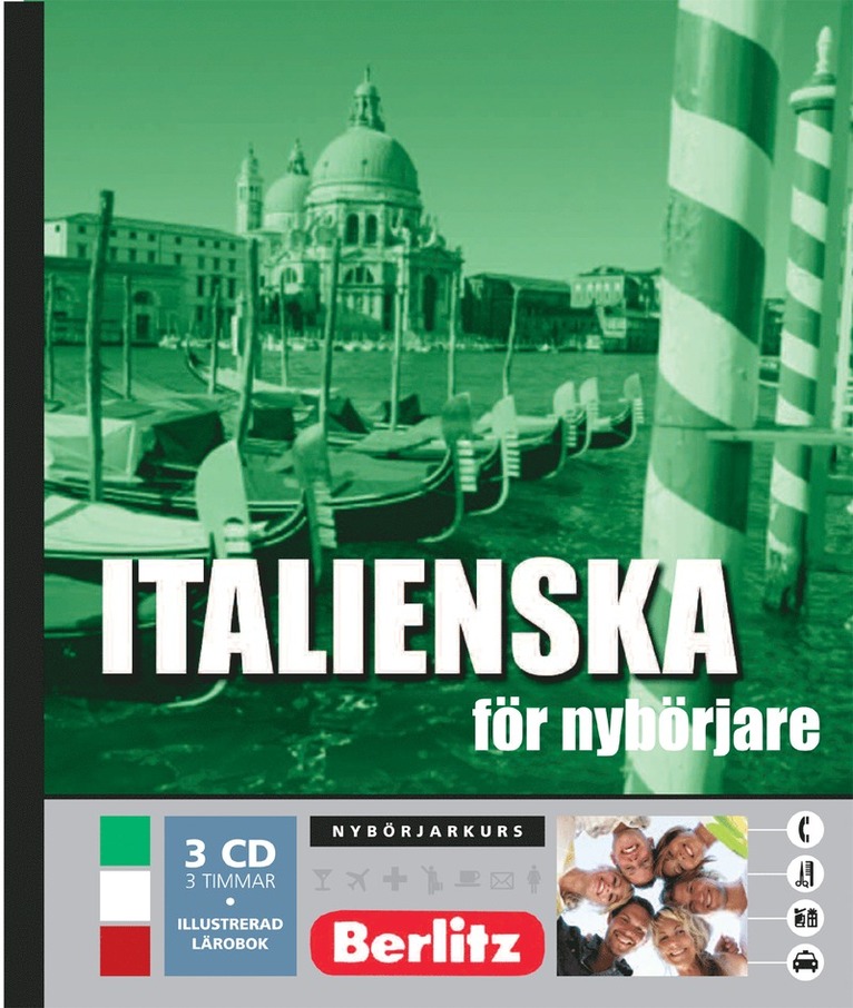 Italienska för nybörjare, språkkurs : Språkkurs med 3 CD
