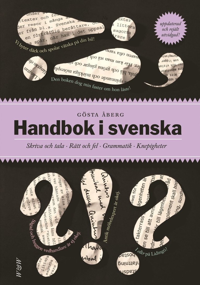 Gösta Åberg - Handbok i svenska : skriva och tala - rätt och fel - grammatik - knepigheter, Inbunden