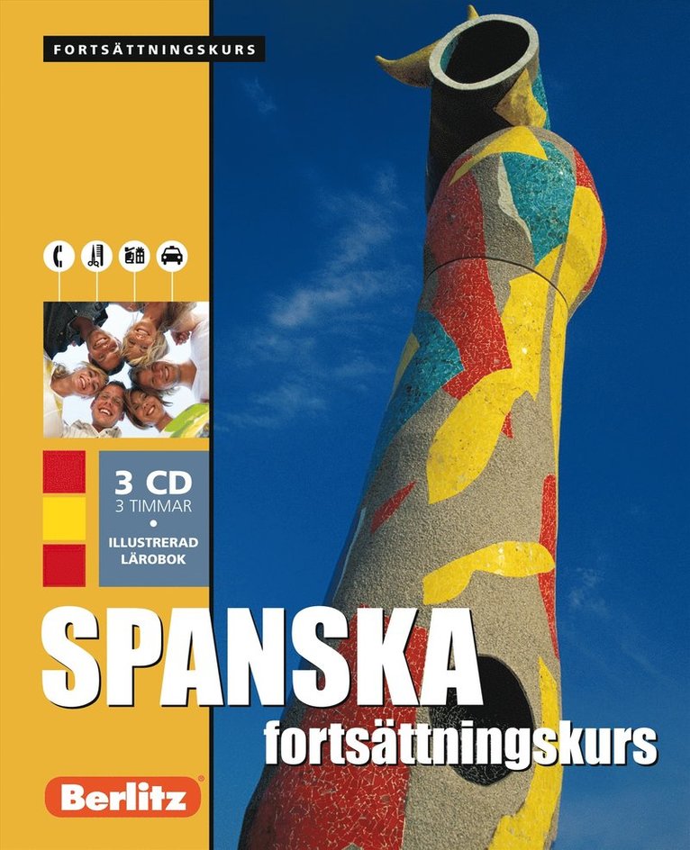 Spanska fortsättningskurs, språkkurs : Språkkurs med 3 CD