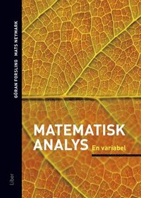 bokomslag Matematisk analys En variabel