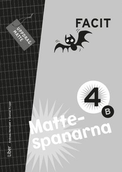 Gunnar Kryger, Andreas Hernvald, Hans Persson, Lena Zetterqvist - Mattespanarna 4B Facit, Häftad