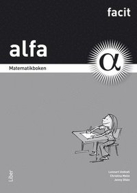 bokomslag Matematikboken Alfa Facit