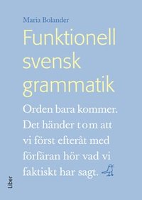 bokomslag Funktionell svensk grammatik