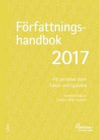 bokomslag Författningshandbok 2017, bok med onlinetjänst