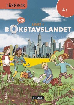 bokomslag Livet i Bokstavslandet Läsebok åk 1 nivå röd